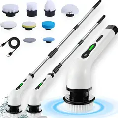 GENERICO - Cepillo Eléctrico Inalámbrico Para Limpieza Rápida De Baño Color Negro