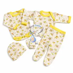 GENERAL - Ajuar 5 Piezas con Diseño Talla 0/3 Meses