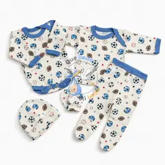 GENERAL - Ajuar 5 Piezas con Diseño Talla 0/3 Meses