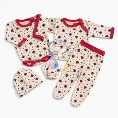 GENERAL - Ajuar 5 Piezas con Diseño Talla 0/3 Meses