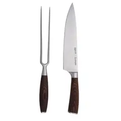 SIMPLIT - Set Parrillero Cuchillo 21cm y Tenedor Acero Inox Toledo