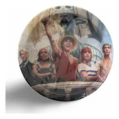 GENERICO - Pack 10 Platos Cumpleaños One Piece Live Action Fiestas