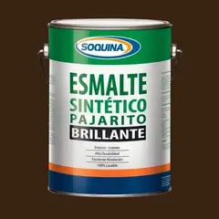 SOQUINA - Esmalte sintetico 1gl pajarito cafe moro