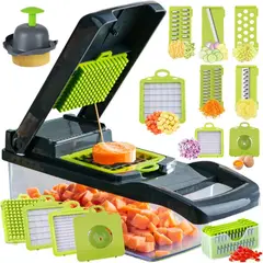 MOVI - Picador de Frutas y Verduras 12 en 1 - Multifuncional y Eficiente