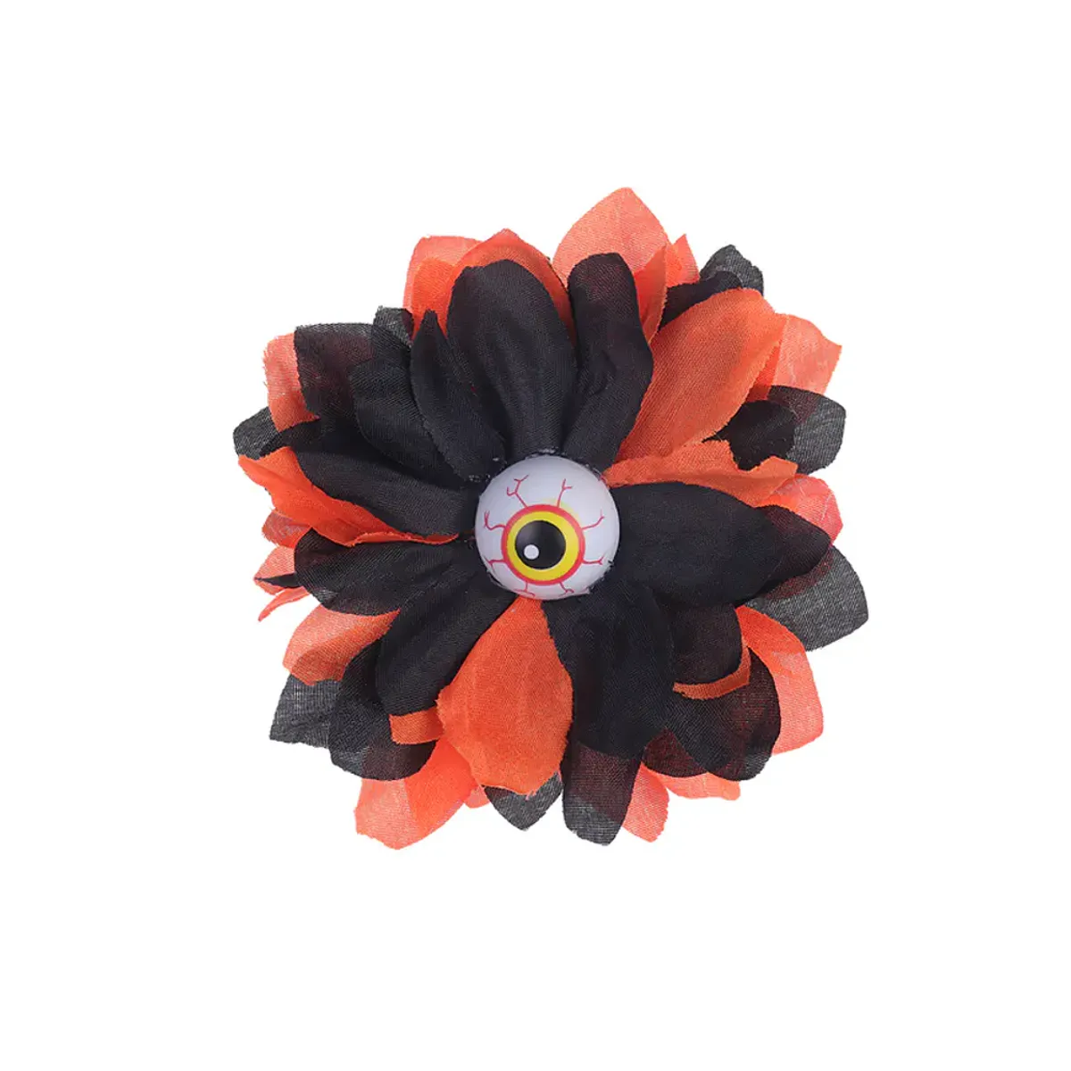 GENERICO - Accesorio de cabello flor con ojo halloween 3.5x10cm 44506