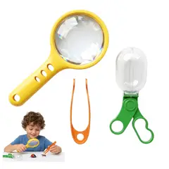 GENERICO - Set De Exploracion Infantil Lupa Pinza Y Atrapador De Insectos