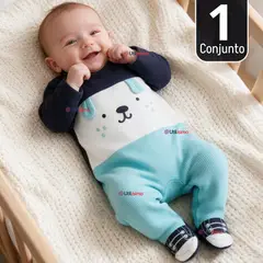 TEDMIMAK - Enterito 100% Algodón Bebé Niño sweet little dog