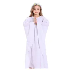 GENERICO - Disfraz de Ángel Blanco para Niña Talla Aleatoria 2pcs 44373