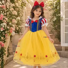 UTILISIMO - Disfraz Princesa Blancanieves Con Cintillo Niña
