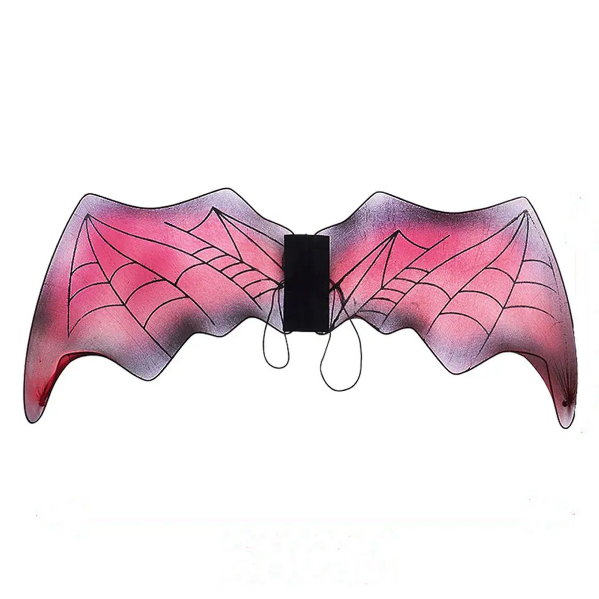 GENERICO - Alas telaraña Halloween negro y rojo 30x68cm 65883