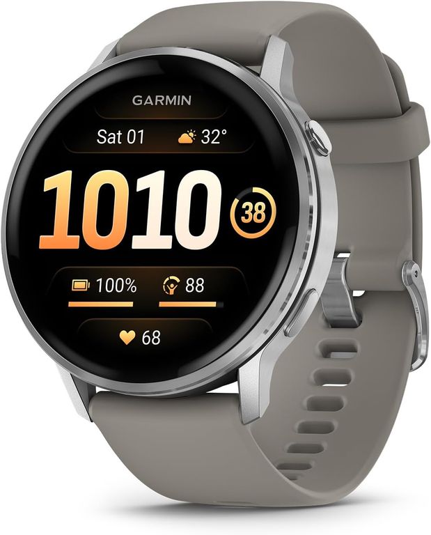 Venu 4 Smartwatch AMOLED 45mm (Silver/Gray)