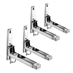 GENERICO - 2 Soportes Estantes Repisas Plegables para Horno y Microondas con Ganchos LABG