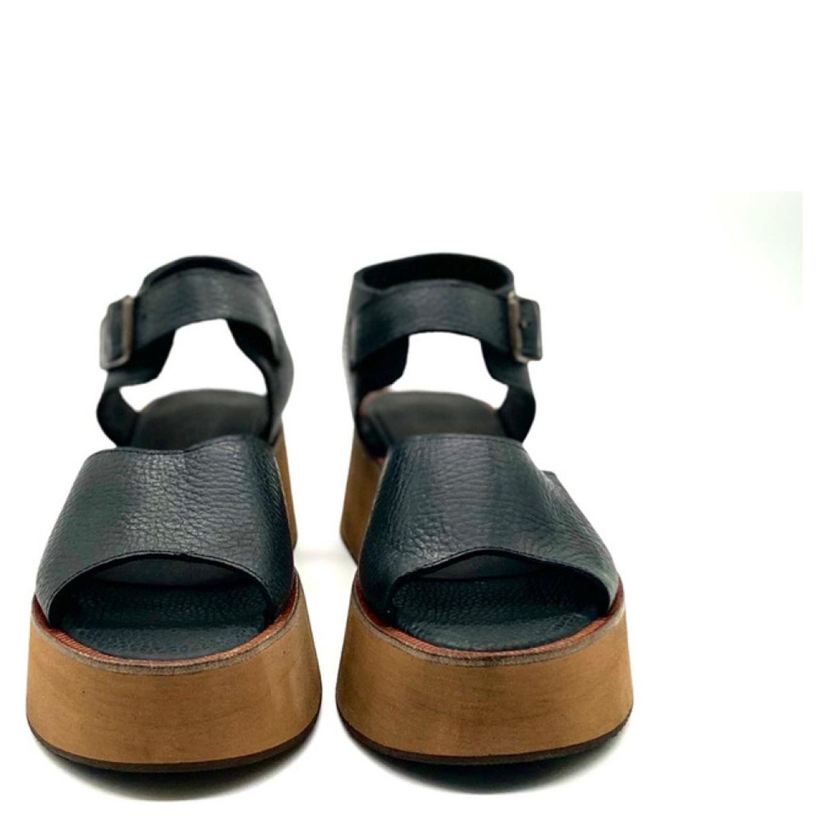 RUFINA COCO - Sandalia Mujer Aurora Cuero Negro