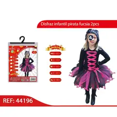 GENERICO - Disfraz de Pirata con Tutú para Niña 2 piezas 44196