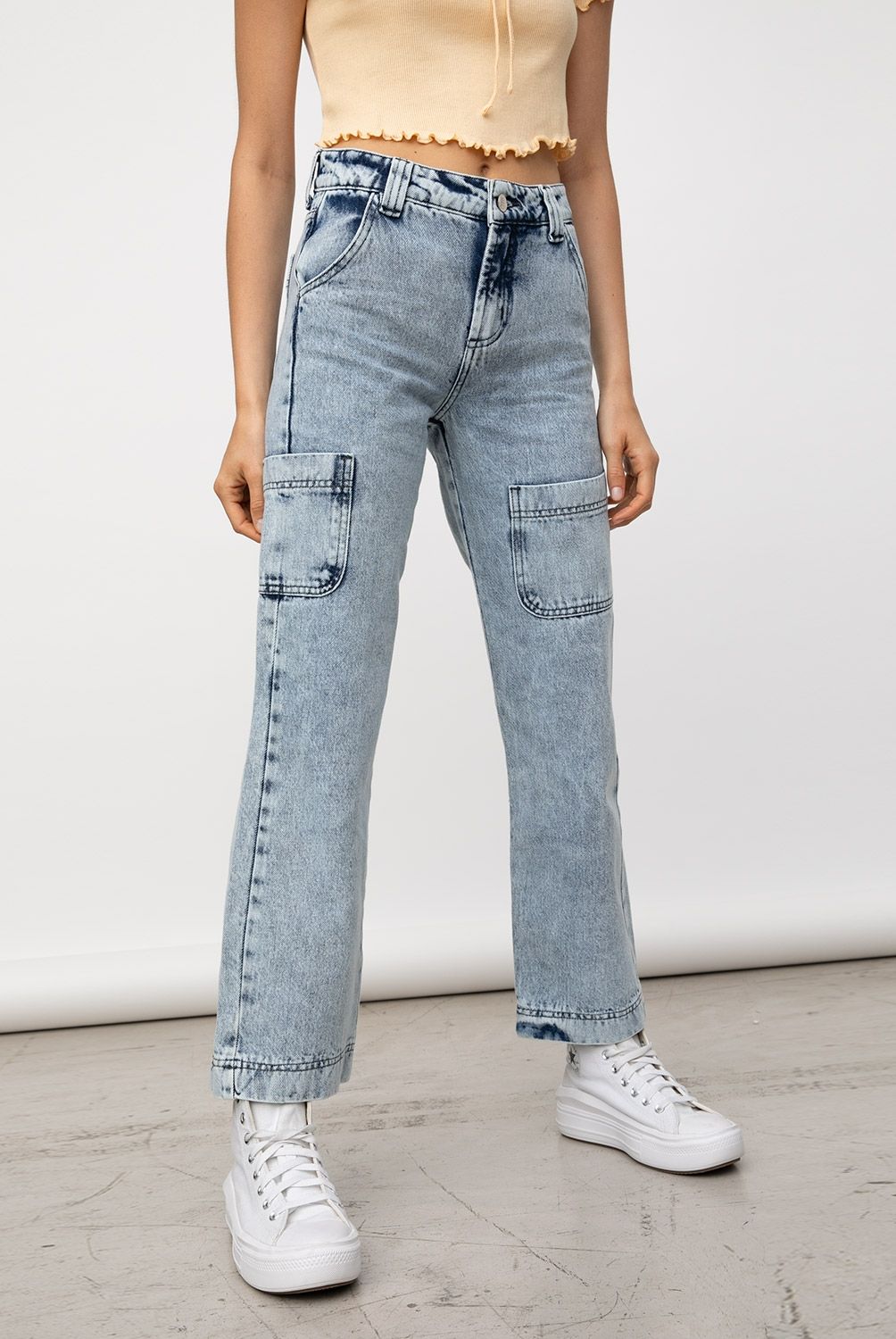 RUPHA - Rupha Jeans Straight Tiro Medio Mujer