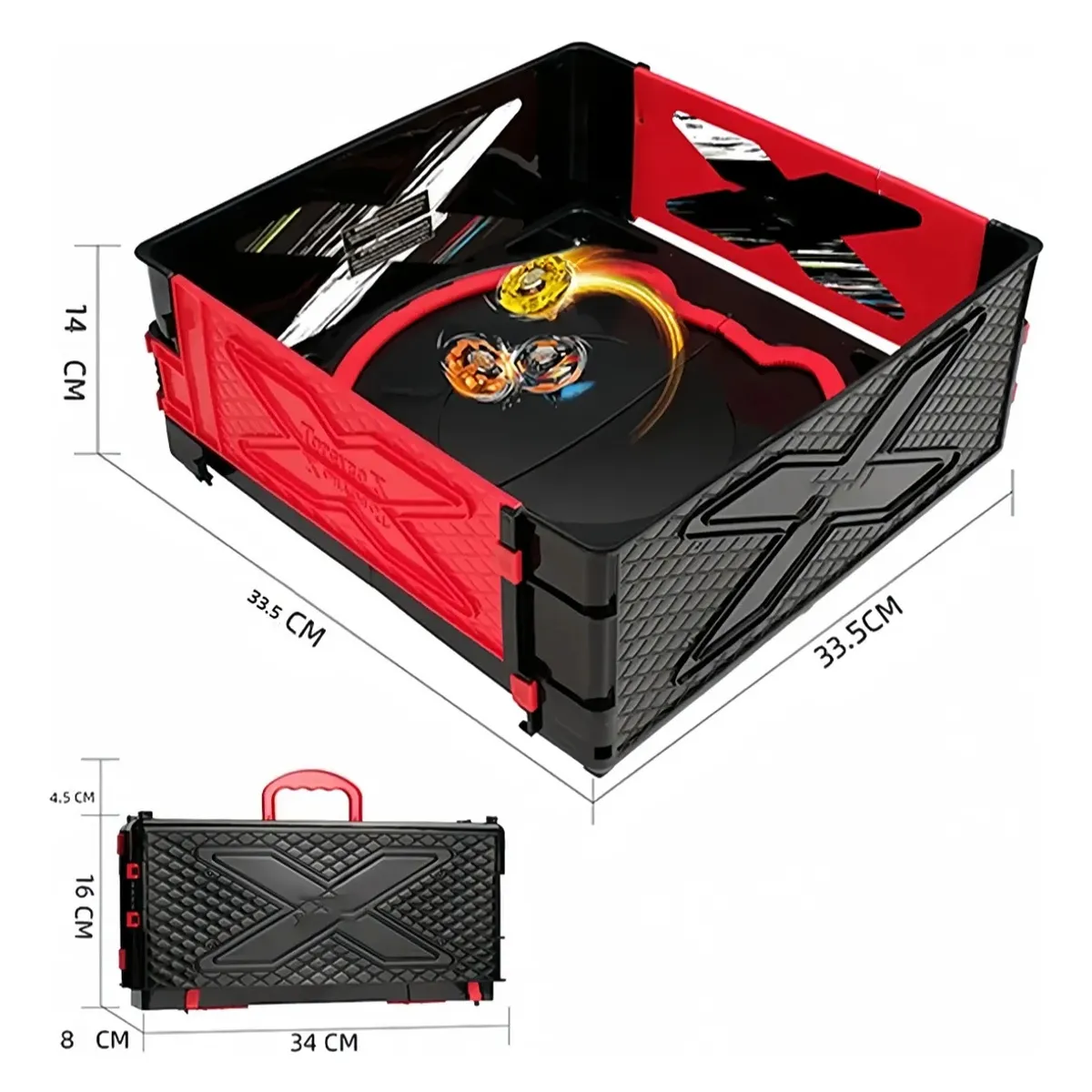 VIDA BUENAS - Beystadium Portátil Negro Estadio Beyblade X Arena Batalla