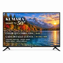 KUMARA - Smart TV QLED 50 Pulgadas 4K UHD HDR VIDAA KQ50V25
