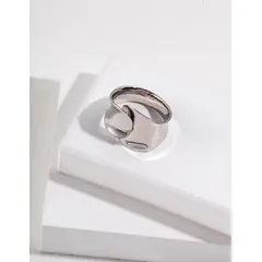 LUCI - Anillo de Plata 925 Ajustable Dorado y Plateado Modelo J0068
