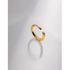EMPOLI - Anillo de Plata 925 Estilo Minimalista Ajustable Modelo YJ0004