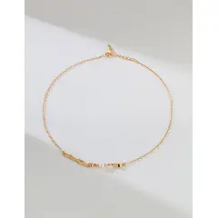 YONG JUN - Collar de Plata 925 con Perlas Naturales Ajustable