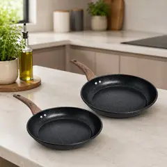 BAZUCA - Set Sartenes Antiadherentes Granito 24 Y 30 Cm Doble Fondo