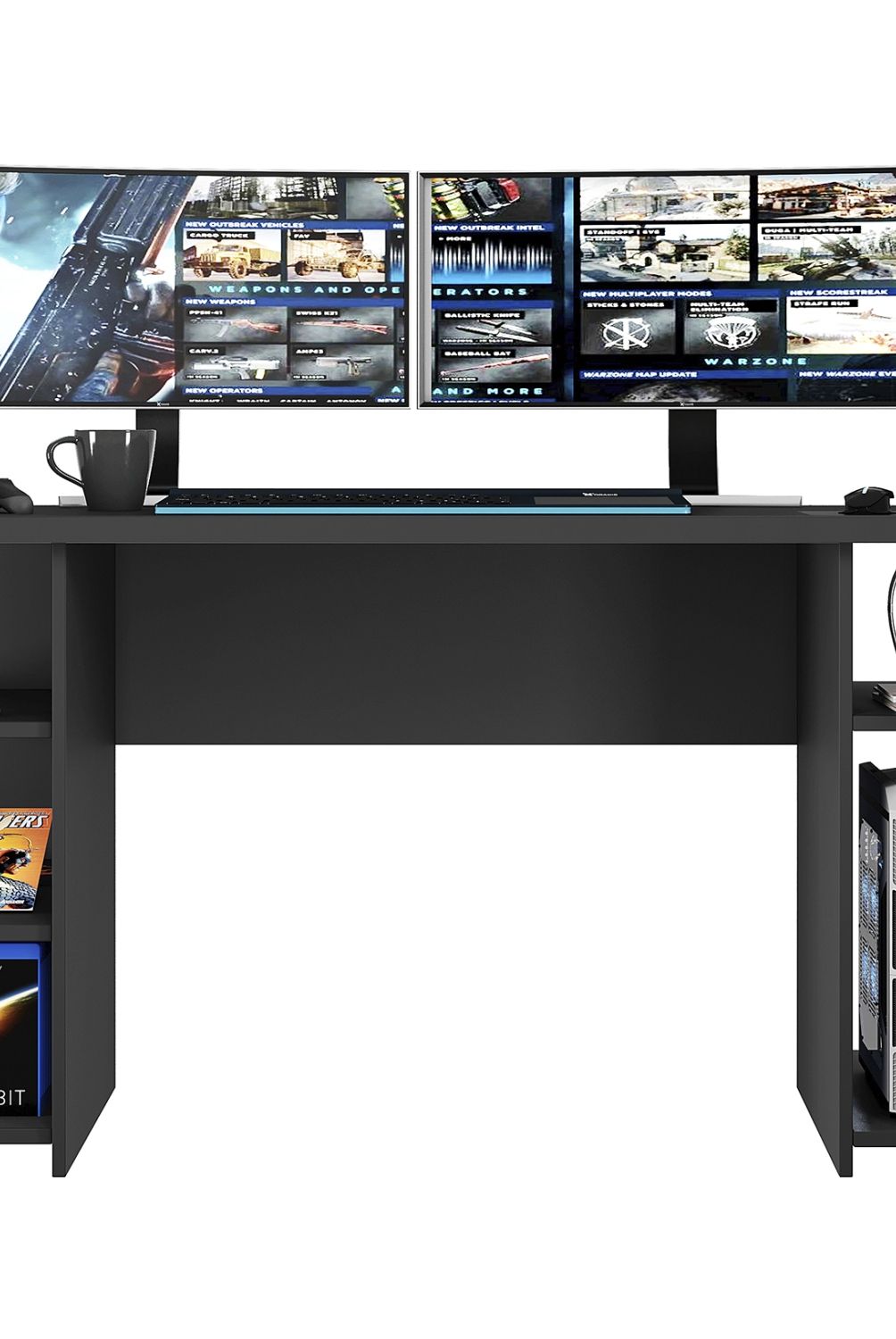 HOME MOBILI - Escritorio Gamer Boku Negro Home Mobili