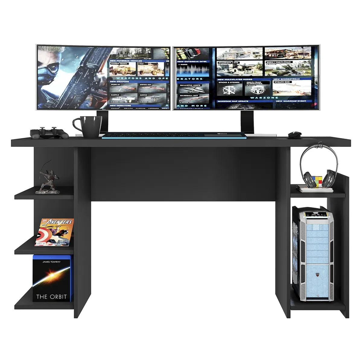 HOME MOBILI - Escritorio Gamer Boku Negro Home Mobili