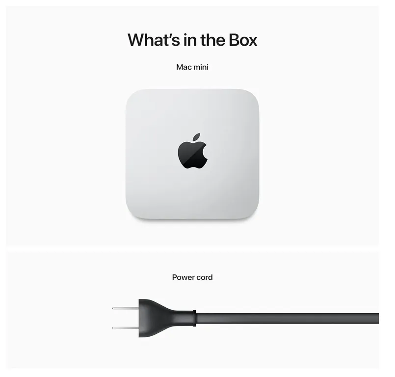 Mac Mini M4 - 2025 - 16GB RAM - 256GB SSD - Plata.