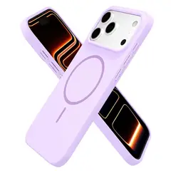 GENERICO - Carcasa Silicona Soft Magsafe Compatible con iPhone 18 Pro Max - Purpura