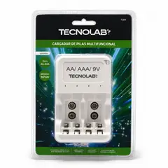 TECNOLAB - Cargador Pilas TL833 AA AAA 9V