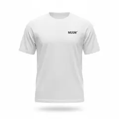 MUUK - POLERA DEPORTIVA 100% ALGODON COLOR BLANCO
