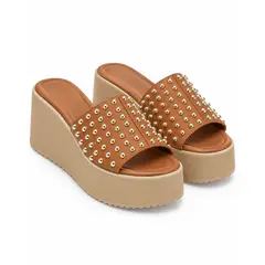 SHOES AND SHOES - Sandalias Mujer Plataforma Con Tachas Sandalias Altas Premium