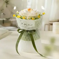 GENERICO - Puzzle 3D Flor De Camelia Blanca De Madera Para Armar