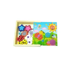 GENERICO - Juego Educativo Montessori Formas y Figuras de Madera