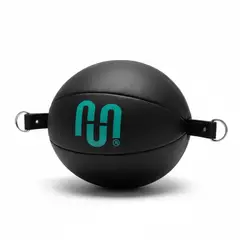 MUUK - PERA DE BOXEO CON ELASTICO COLOR NEGRO/TURQUESA
