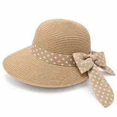 COLETTE - Sombrero Visera Mujer Ala Ancha Con Lazo Deauville