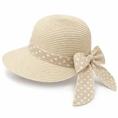 COLETTE - Sombrero Visera Mujer Ala Ancha Con Lazo Deauville