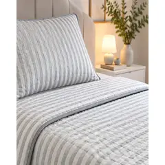 MYLHOGAR - Set de Cubre Cama y Funda de Almohada Plaza y Media 180x230cm