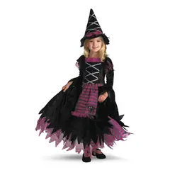 VATYERTY - Disfraz chica bruja para Halloween Negro