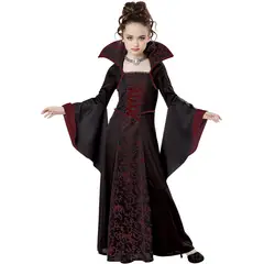 VATYERTY - Traje de vampiro para niña en Halloween Negro