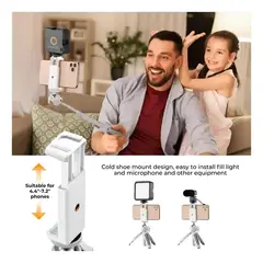 GENERICO - Mini trípode portátil ajustable para smartphone y cámaras