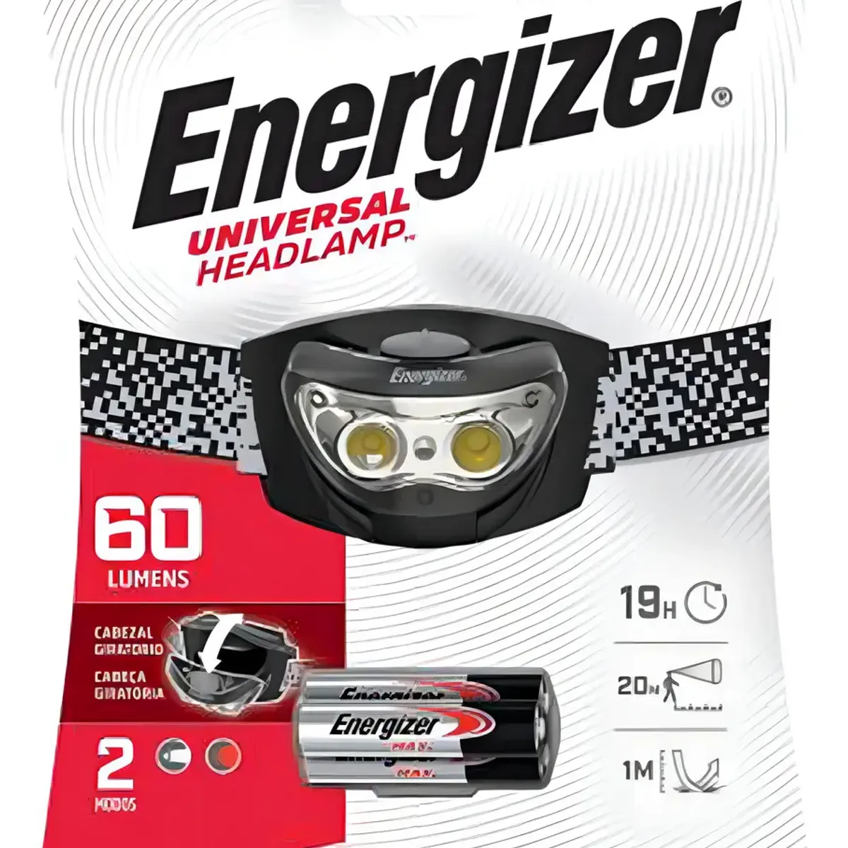 ENERGIZER - Linterna Led Energizer Headlight Vincha Negra - Luz Blanca