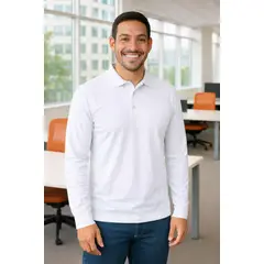 MTX - Polera Pique Manga Larga Hombre