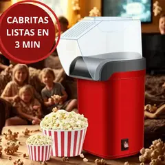 GENERICO - Maquina De Hacer Cabritas Popcorn Aire Caliente 1200 W Roja