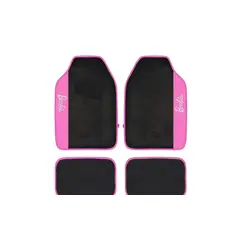 BARBIE - Cubre Piso Set 4 Piezas Negro/Rosa 02