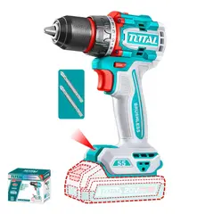 TOTAL - Taladro Inalámbrico 20V 13mm Brushless - Potente y Ver