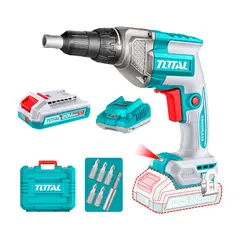 TOTAL - Taladro Atornillador Inalámbrico 20V para Yeso - Inclu