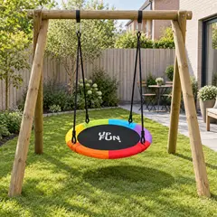 UPFUN - Columpio Ovalado Multicolor 90cm