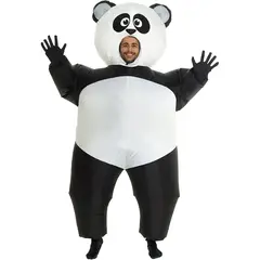 KUANGYE - Disfraz inflable de panda para adultos, traje de panda hinchable, talla única