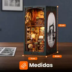 CURSOR - Book Nook Separador De Libros Exploración Mágica 3D Luz Led - Cuarto Oscuro Para Películas 23x18x11